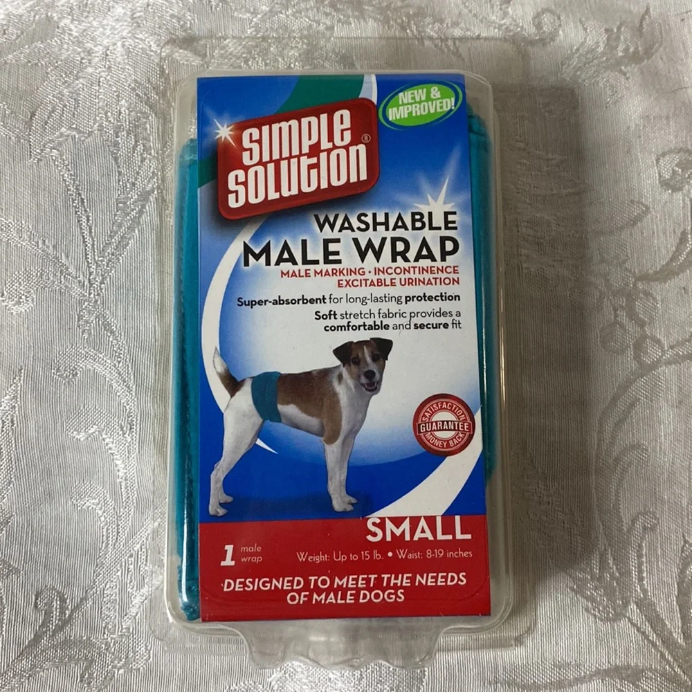 Simple Solution Washable Male Wrap and 12 pack of diapers